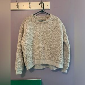 Thread & Supply Cozy Fleece Teddy Sherpa Sweatshirt Crewneck Large